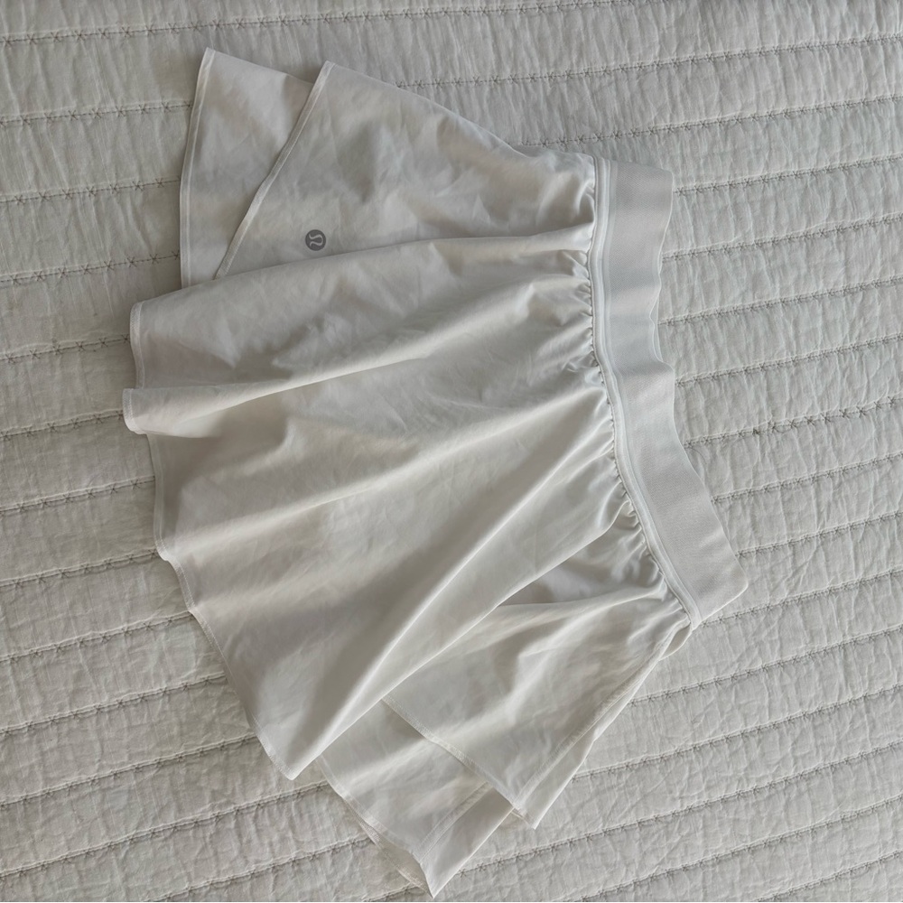 White Lululemon Tennis Skirt